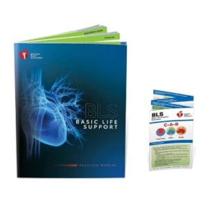 A book with instructions and a package of cpr strips.