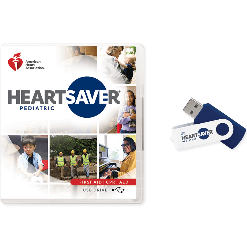 Heartsaver® Pediatric FirstAid CPR AED Course Videos USB Drive