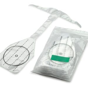 A bag of surgical sutures and needles