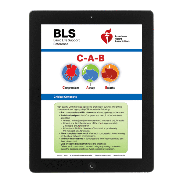 BLS Digital Reference Card