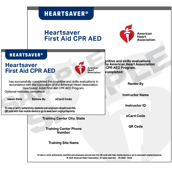 Heartsaver® FirstAid CPR/AED eCards