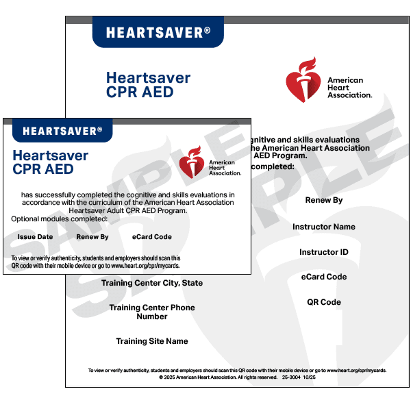 Heartsaver® CPR AED eCard